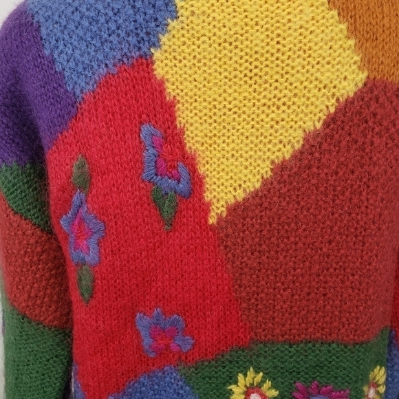 VINTAGE SiBA Mohair Lined Ski Sweater Tunic EUC - Picture 13 of 16